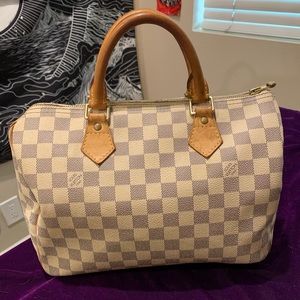 Authentic LV Speedy Damier Azur 30 Vintage